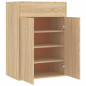 Armoire à chaussures Chêne sonoma 60x35x84 cm Bois d ingénierie