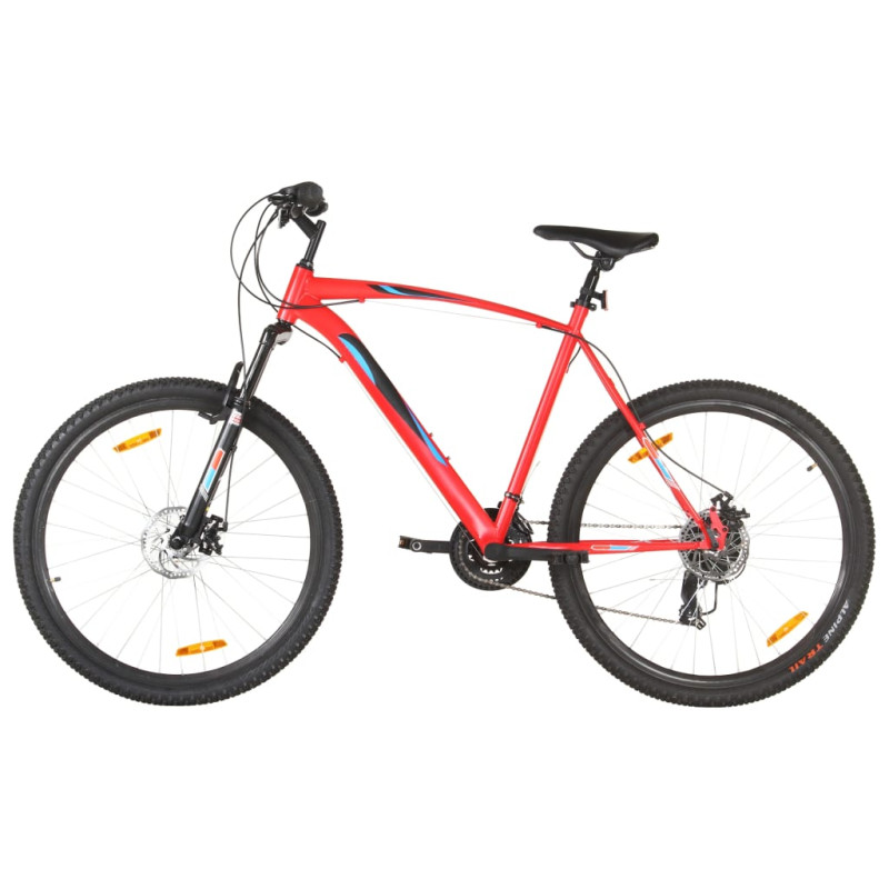 Vélo de montagne 21 vitesses Roues 29 pouces Cadre 53 cm Rouge