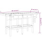 Établi avec tiroirs et étaux 162x62x83 cm Bois massif d acacia