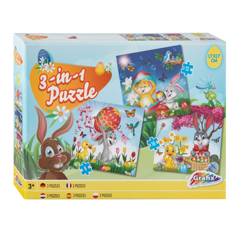 Grafix - Jigsaw puzzle Easter 3in1 810020