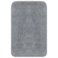 Tapis de salle de bain 2 pcs Tissu Gris