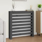 Cache radiateur Gris 79,5x19x84 cm Bois massif de pin