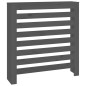 Cache radiateur Gris 79,5x19x84 cm Bois massif de pin