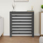 Cache radiateur Gris 79,5x19x84 cm Bois massif de pin