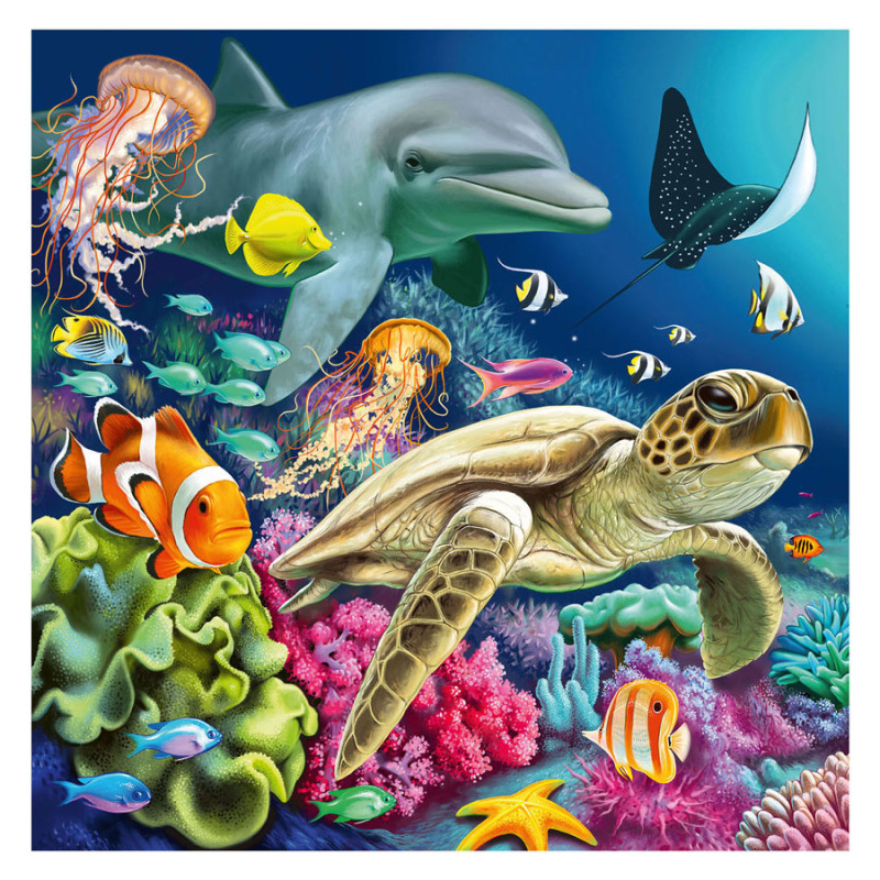 Ravensburger - Jigsaw puzzle Enchanting Underwater World, 3x49pcs. 120008590