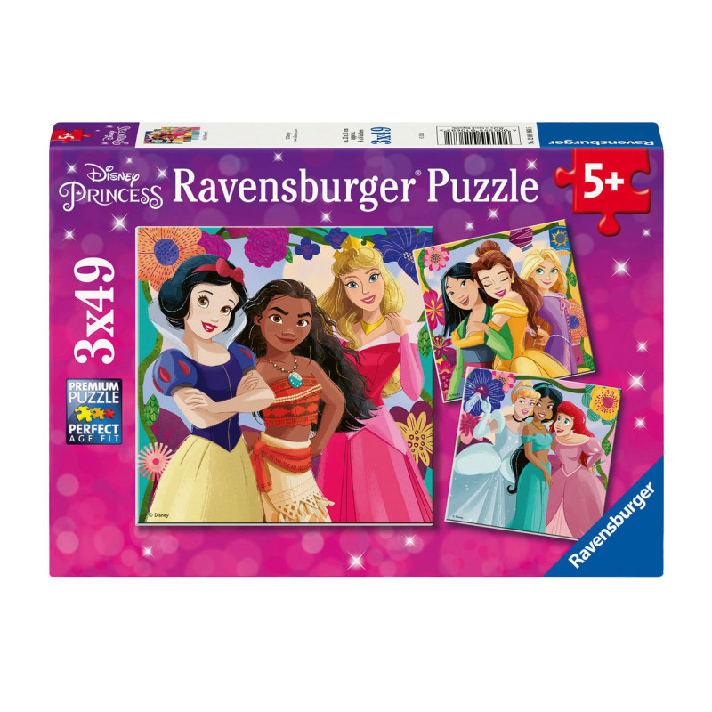 Ravensburger - Jigsaw puzzle Disney Princess, 3x49pcs. 120010685