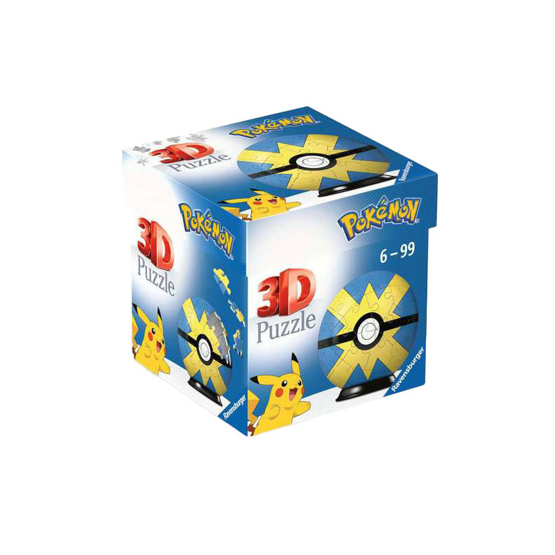 Ravensburger - 3D Puzzle Pokémon Quick Ball, 54 pcs. 115808