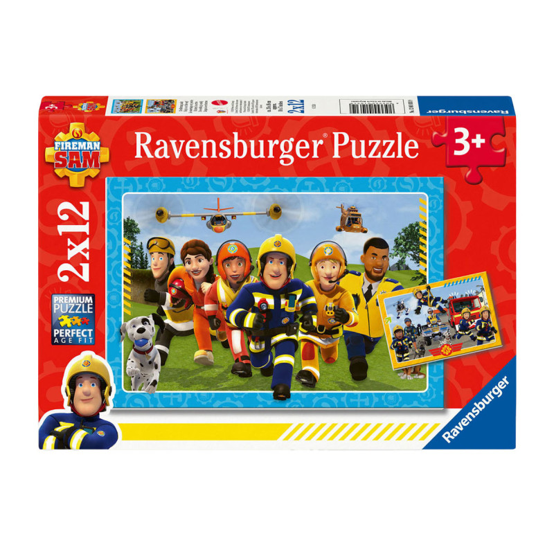 Ravensburger - Jigsaw puzzle Fireman Sam, 2x12pcs. 120010319