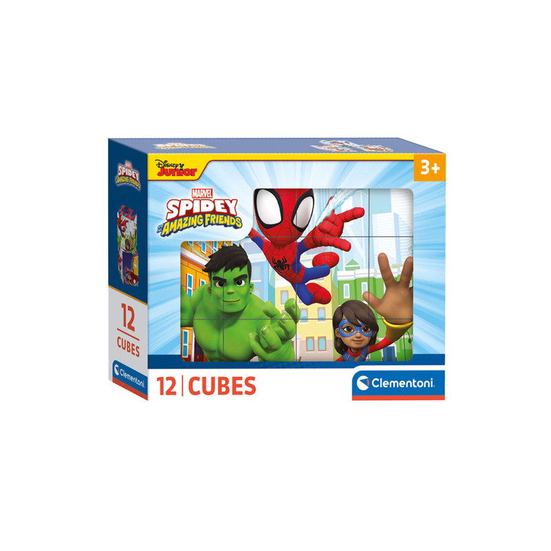 Clementoni Block Puzzle Spidey and His Amazing Friends, 12pcs. 41198