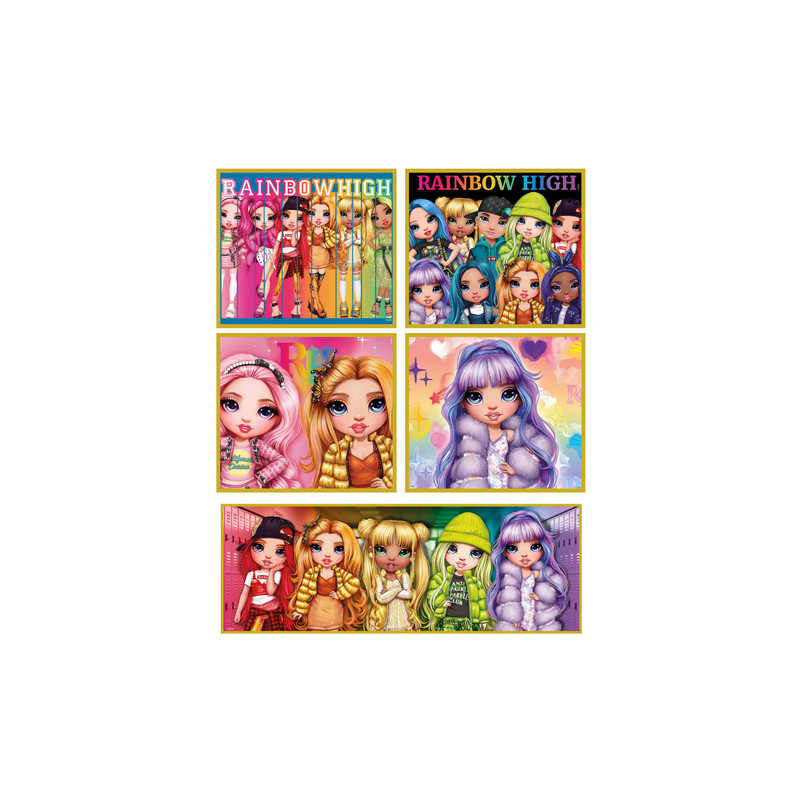 Clementoni Jigsaw Puzzle Super Color 10in1 Rainbow High 20273