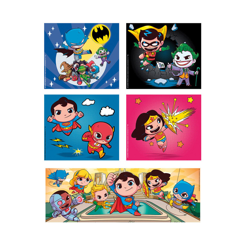 Clementoni Jigsaw Puzzle Super Color 10in1 DC Comics 20272