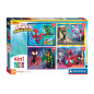 Clementoni Jigsaw Puzzle 4in1 Spidey and His Amazing Friends 21528