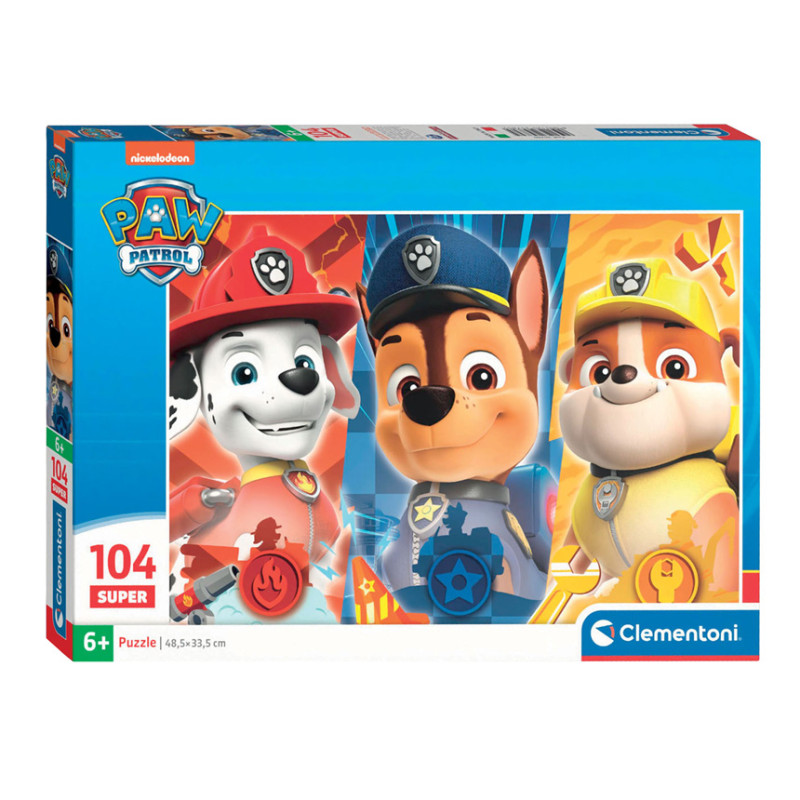 Clementoni Jigsaw Puzzle Super Color PAW Patrol Close Up, 104 pcs. 25780