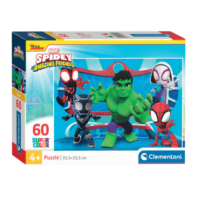 Clementoni Jigsaw Puzzle Super Color Marvel Spidey, 60 pcs. 26595