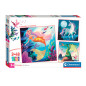 Clementoni Jigsaw Puzzle Super Color Square Fantasy, 3x48pcs. 25319