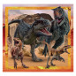 Clementoni Jigsaw Puzzle Super Color Square Jurassic World, 3x 25314