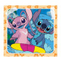 Clementoni Jigsaw Puzzle Super Color Square Disney Stitch, 3x4 25321