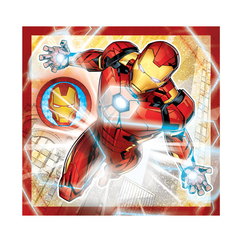 Clementoni Jigsaw Puzzle Super Color Square Marvel Avengers, 3 25315