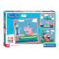 Clementoni Jigsaw Puzzle Super Color Square Peppa Pig, 3x48pcs. 25293