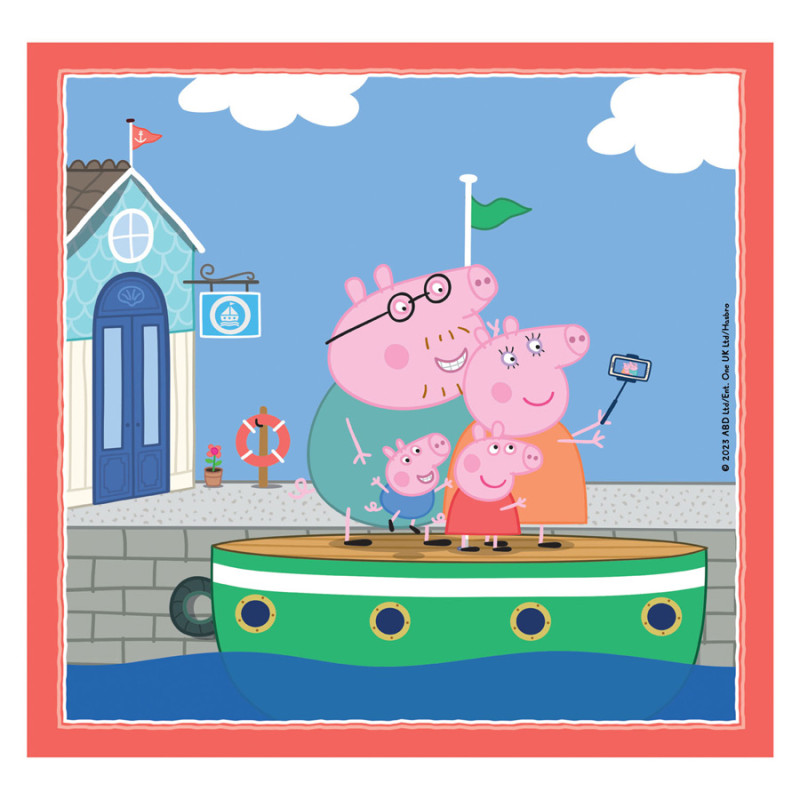 Clementoni Jigsaw Puzzle Super Color Square Peppa Pig, 3x48pcs. 25293