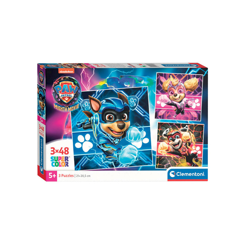 Clementoni Jigsaw Puzzle Super Color Square PAW Patrol II, 3x4 25303