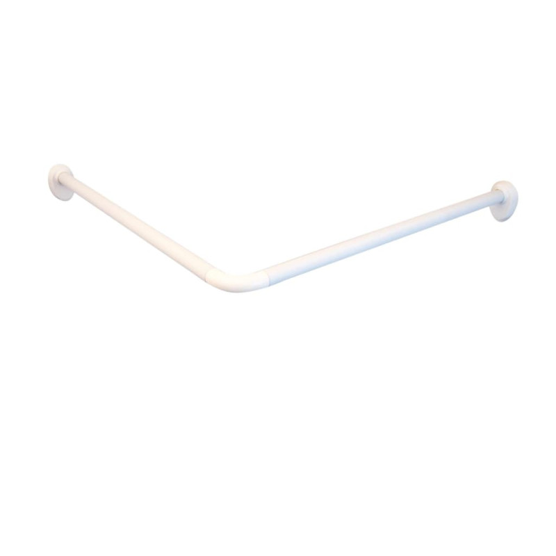 RIDDER Tringle de rideau de douche d angle Blanc 80x80x2,5 cm