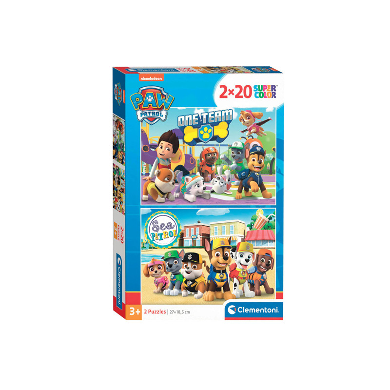 Clementoni Jigsaw Puzzle Super Color PAW Patrol, 2x20 pcs. 24779