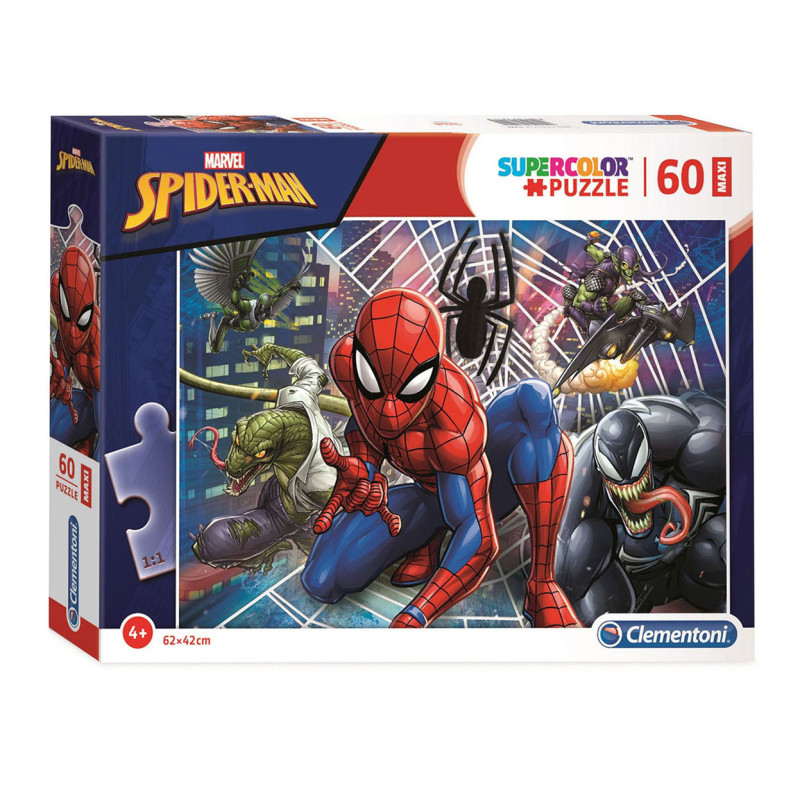 Clementoni Jigsaw Puzzle Super Color Maxi Spiderman, 60 pcs. 26444