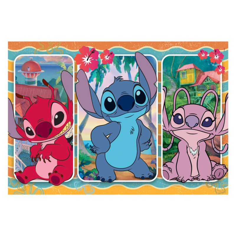 Clementoni Jigsaw Puzzle Super Color Maxi Disney Stitch, 24 pcs. 24029