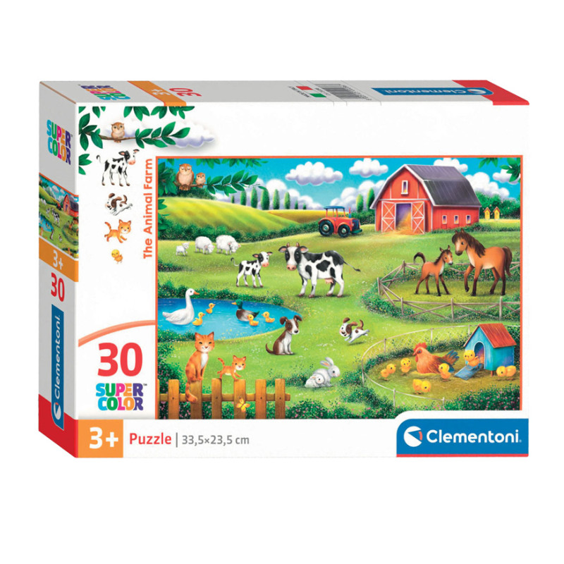 Clementoni Jigsaw Puzzle Super Color The Animal Farm, 30 pcs. 20286