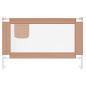 Barrière de sécurité de lit d enfant Taupe 120x25 cm Tissu