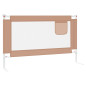 Barrière de sécurité de lit d enfant Taupe 120x25 cm Tissu