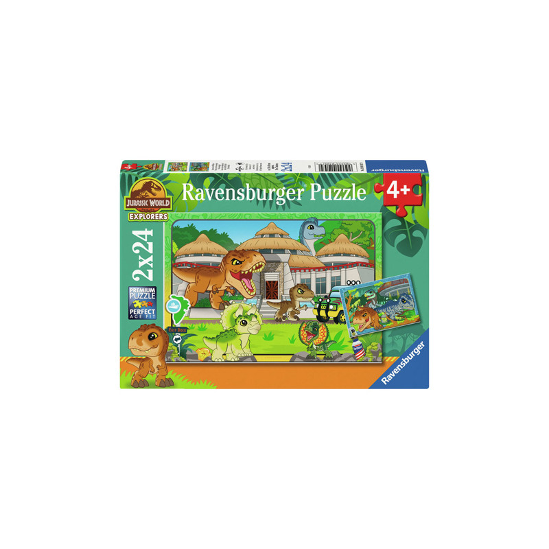 Ravensburger - Jigsaw puzzle Jurassic World Explorers, 2x24pcs. 12001057 9