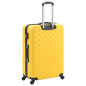 Valise rigide 3 pcs Jaune ABS