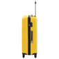 Valise rigide 3 pcs Jaune ABS