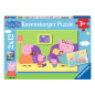 Ravensburger - Jigsaw puzzle At home with Peppa Pig, 2x12 pcs. 75966