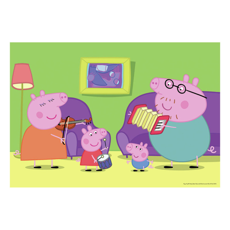 Ravensburger - Jigsaw puzzle At home with Peppa Pig, 2x12 pcs. 75966