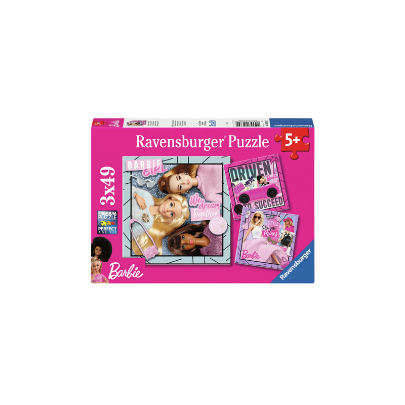 Ravensburger - Jigsaw puzzle Barbie Inspire The World, 3x49pcs. 56842