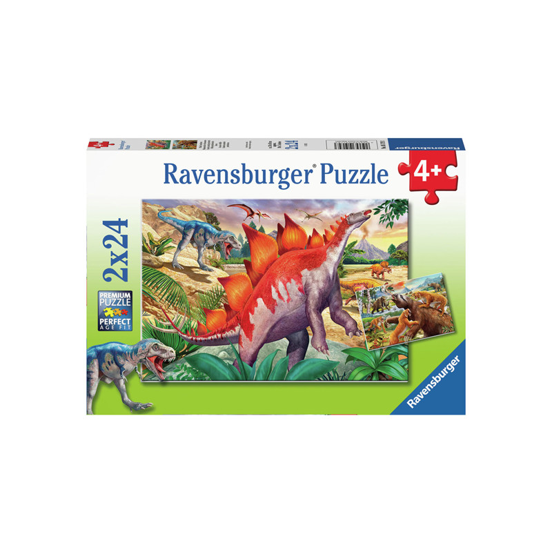 Ravensburger - Jigsaw puzzle Wild Prehistoric Times, 2x24 pcs. 51793