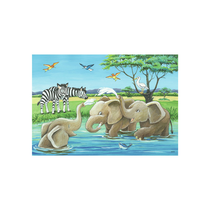 Ravensburger - Jigsaw Puzzle Young Animals From Around the World, 2x12 pcs. 50956