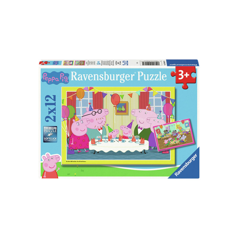 Ravensburger - Jigsaw puzzle Peppa Pig, 2x12 pcs. 12004017 0