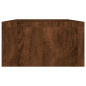 Support de moniteur Chêne marron 100x24x13 cm Bois d ingénierie