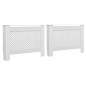 Cache radiateurs 2 pcs Blanc 112x19x81,5 cm MDF