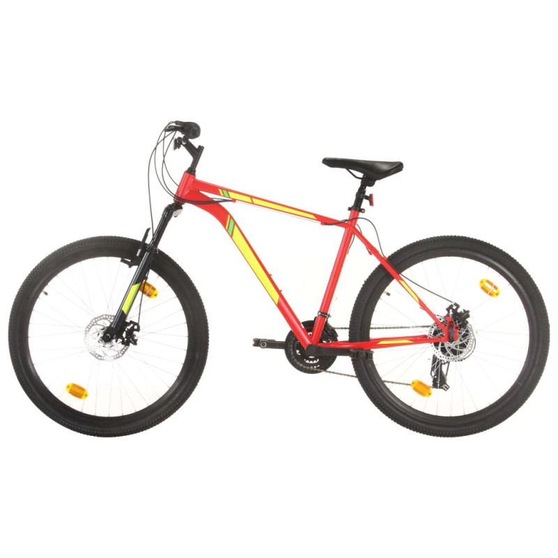 Vélo de montagne 21 vitesses Roues de 27,5 pouces 50 cm Rouge