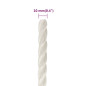 Corde de travail Blanc 10 mm 25 m polypropylène