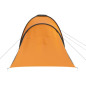 Tente de camping pour 6 personnes gris et orange