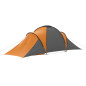 Tente de camping pour 6 personnes gris et orange