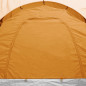 Tente de camping pour 6 personnes gris et orange