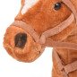 Jouet en peluche Cheval Marron