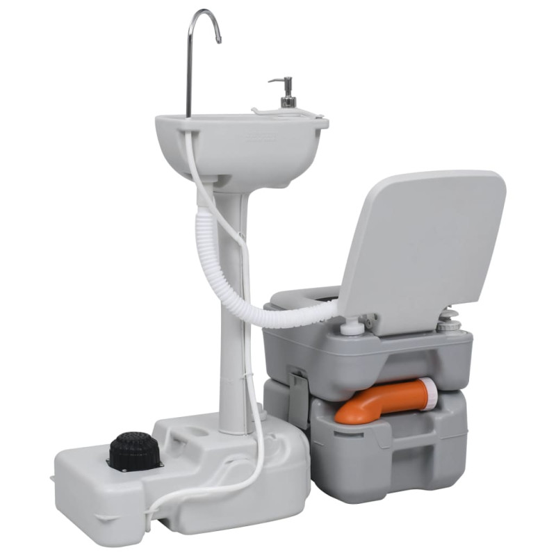 Ensemble de toilette support de lavage des mains réservoir eau